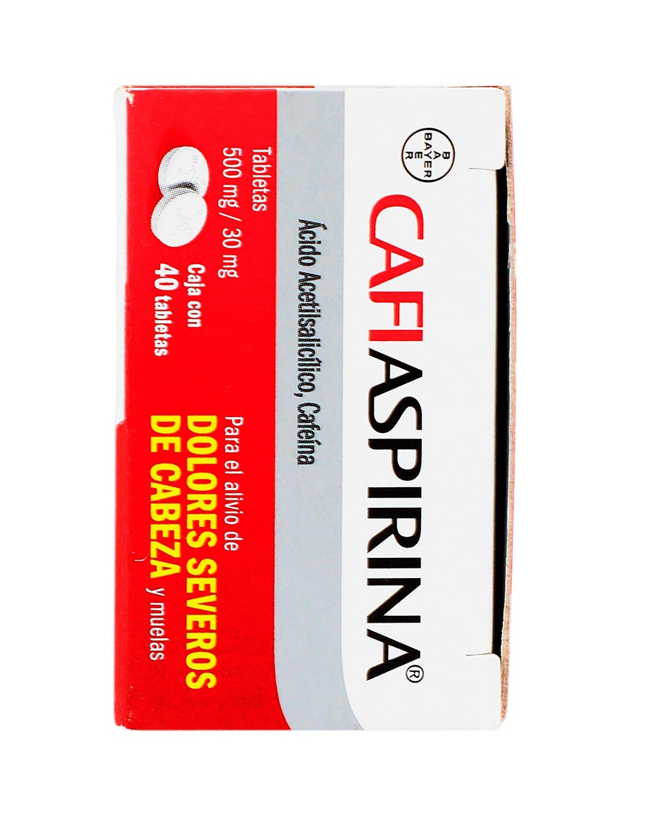 Tabletas para dolor de cabeza y migraña Cafiaspirina 2