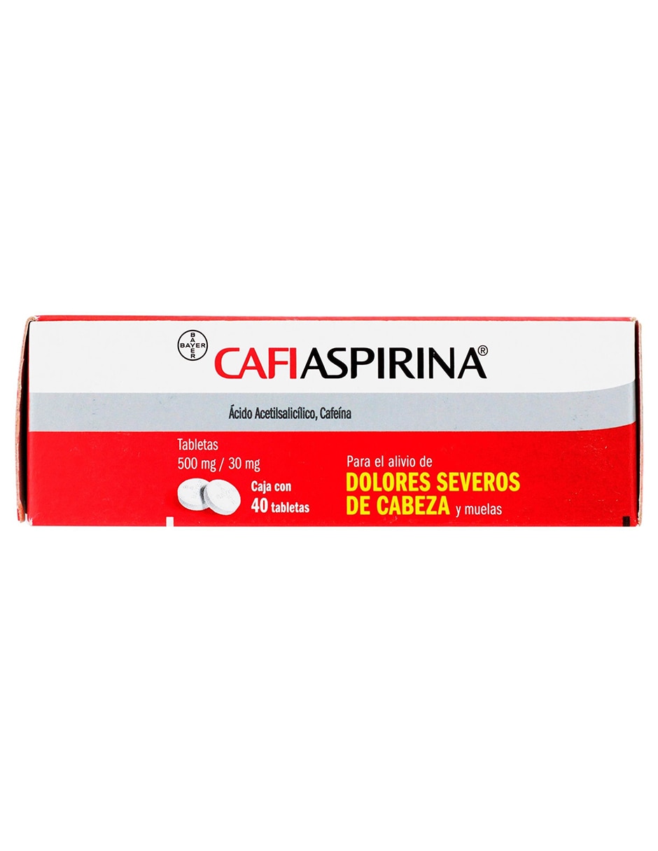 Tabletas para dolor de cabeza y migraña Cafiaspirina 3