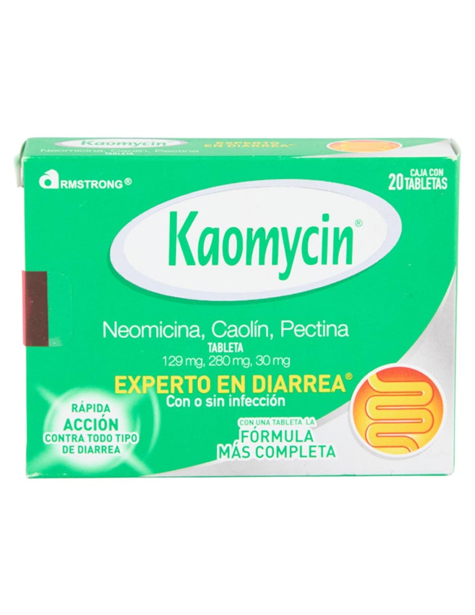 Tabletas para malestar estomacal Kaomycin