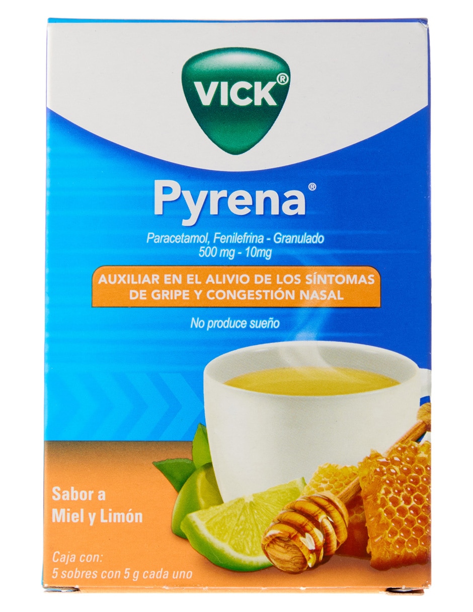 Suspensión para gripe y tos Vick Pyrena