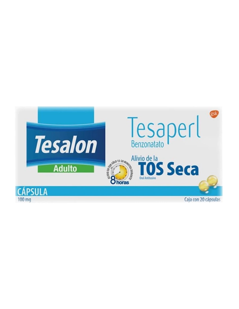 Cápsulas para tos Tesaperl Benzonatato