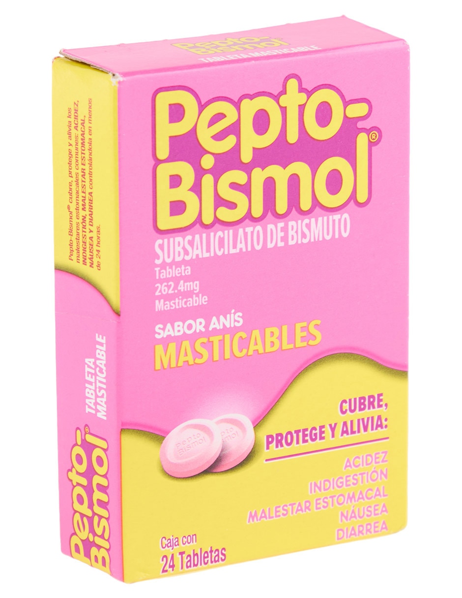 Tabletas para malestar estomacal Pepto-Bismol 2