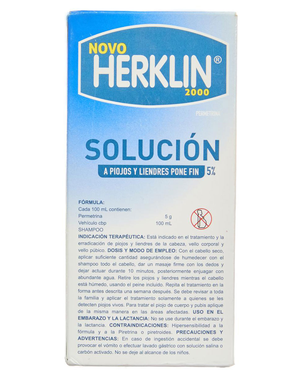 Tratamiento para cuero cabelludo Herklin eliminar piojos y liendres Novo 2000 3