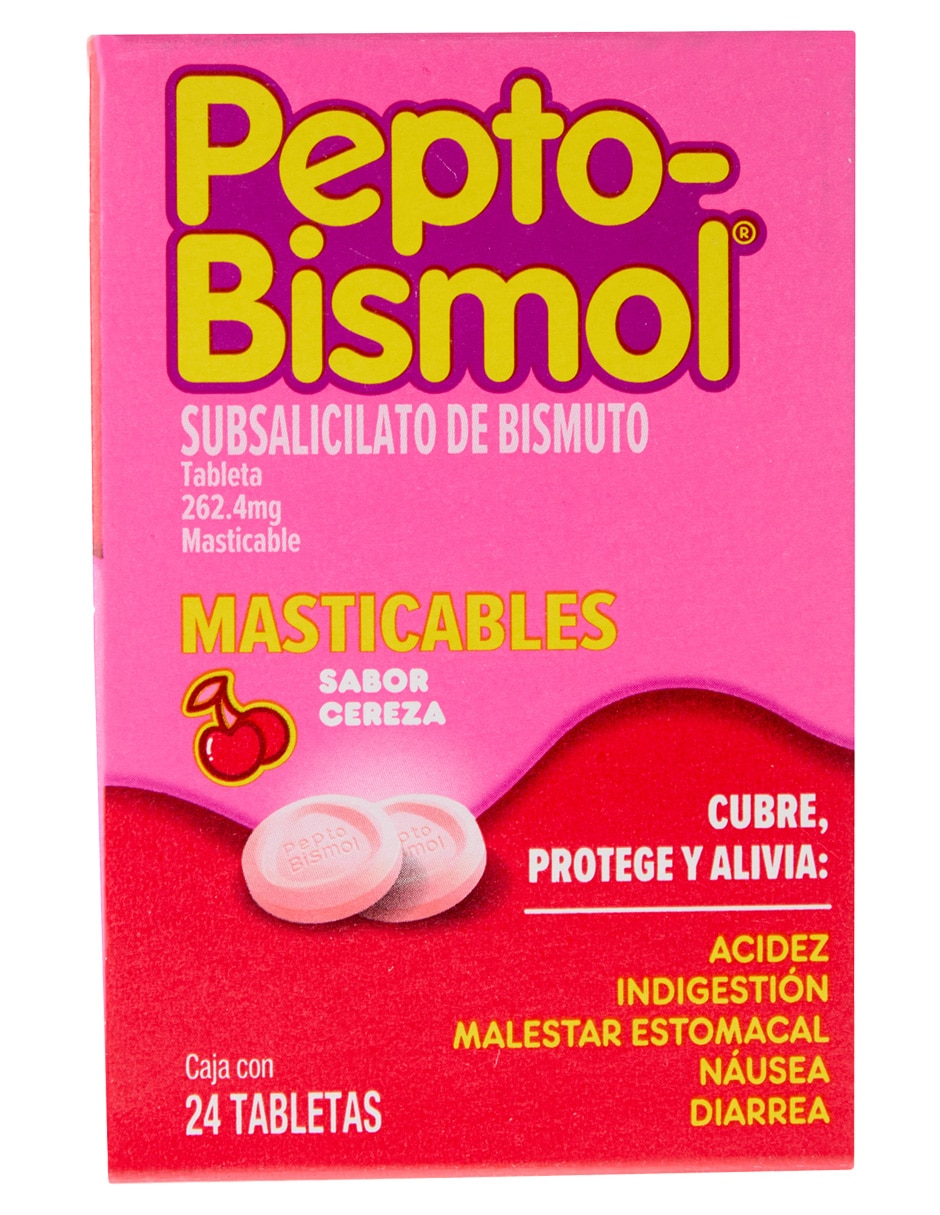 Tabletas para malestar estomacal Pepto-Bismol