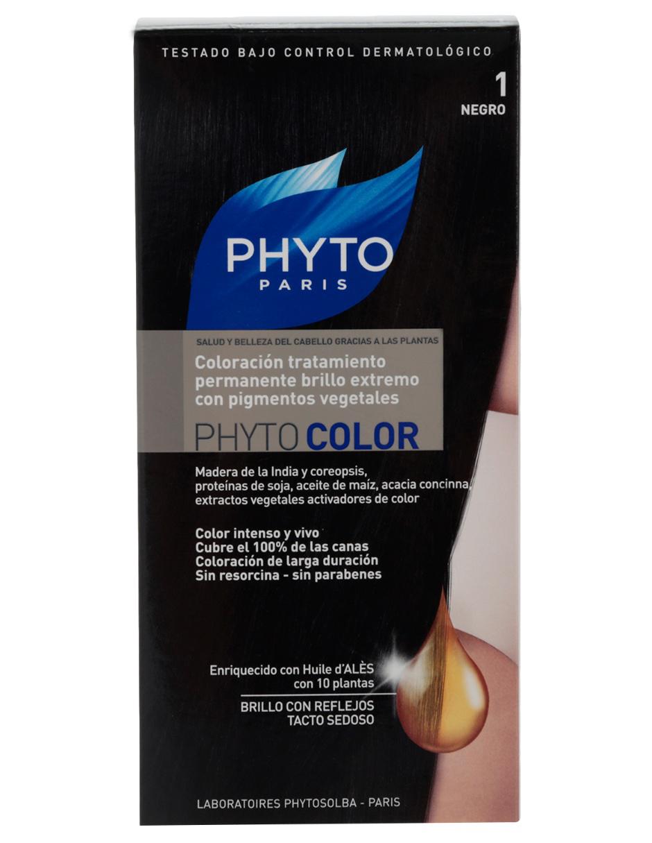 Tinte para cabello Coloration Permanente Phyto Botanical Pigments tono 1 Negro 2
