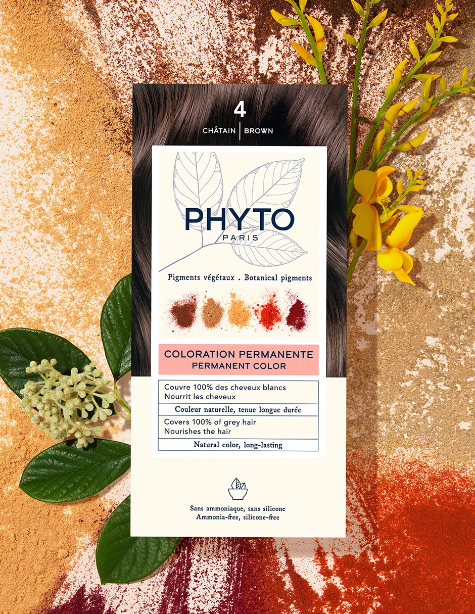 Tinte para cabello Coloration Permanente Botanical Pigments tono 4 Castaño medio 5