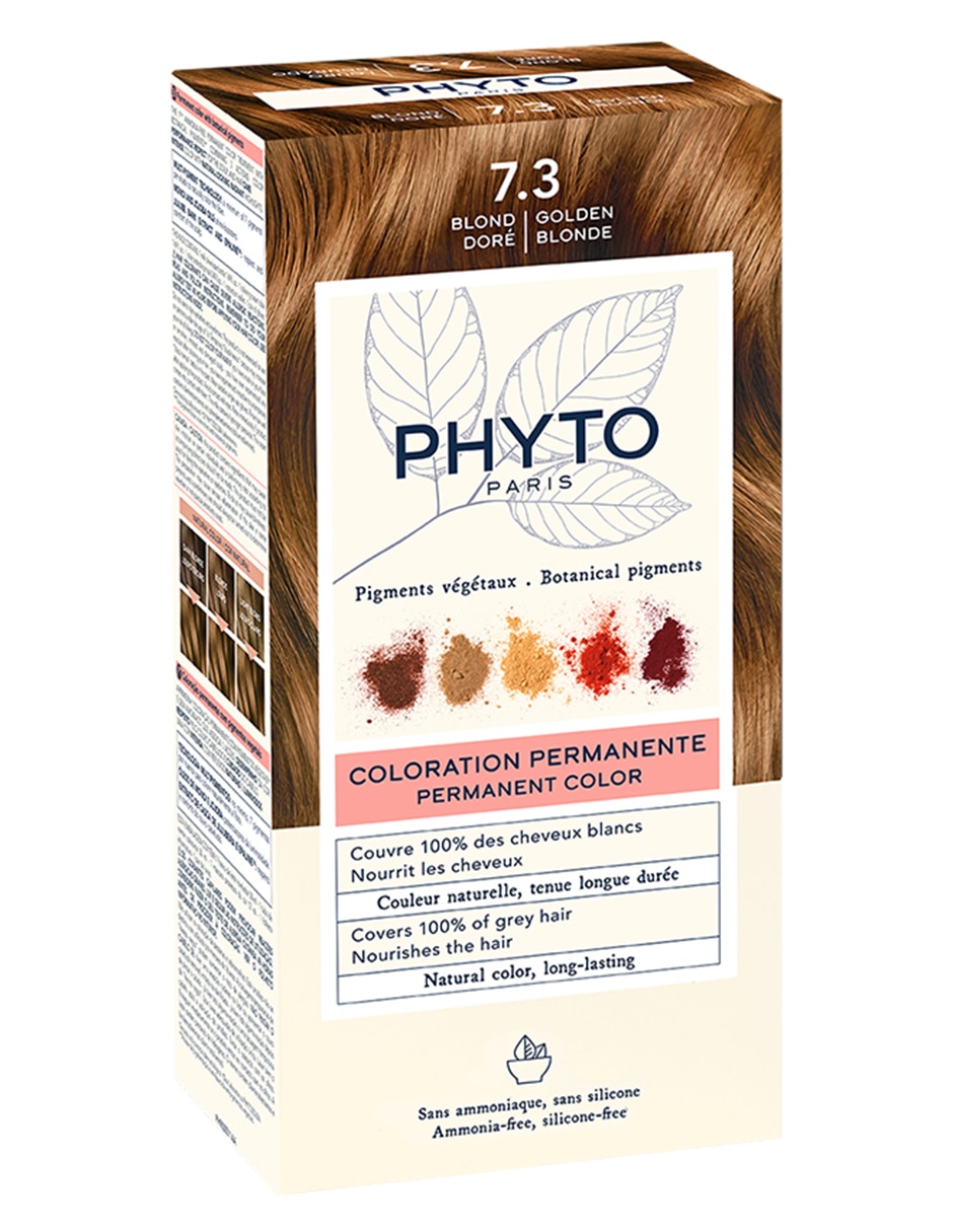 Tinte para cabello Coloration Permanente Botanical Pigments tono 7.3 Rubio dorado 3