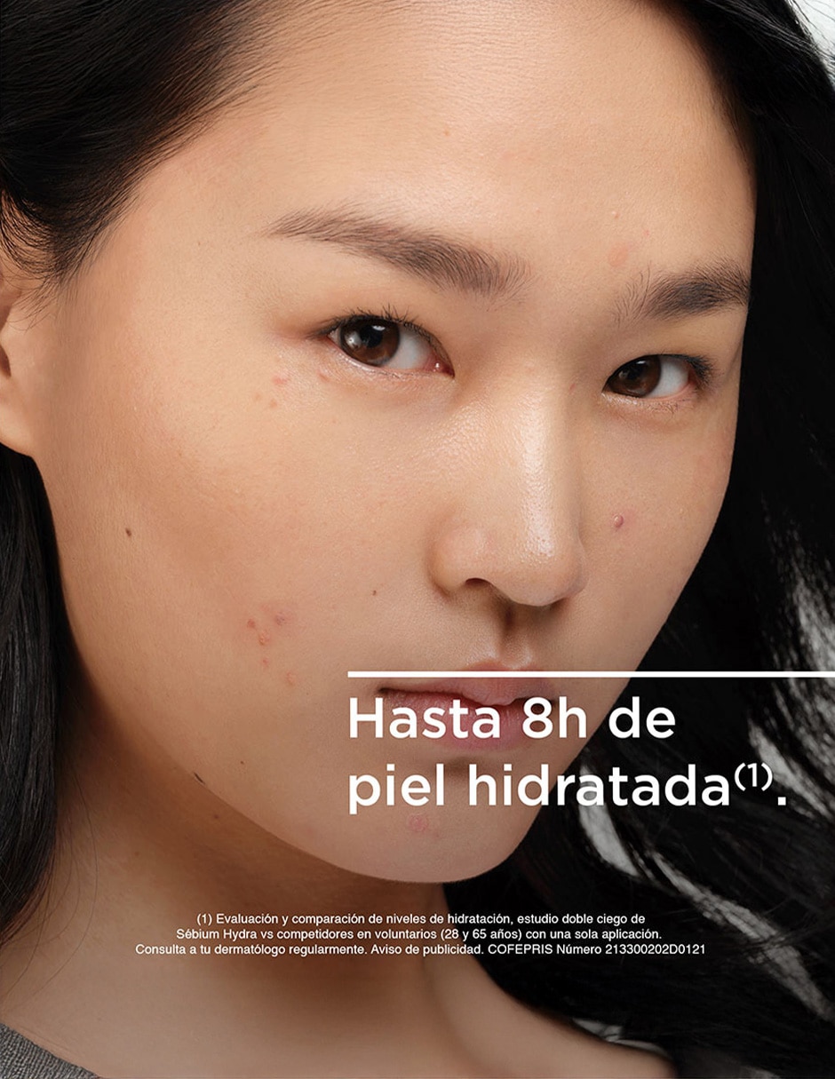 Crema facial recomendada para acné día y noche Sébium Hydra para piel grasa 2