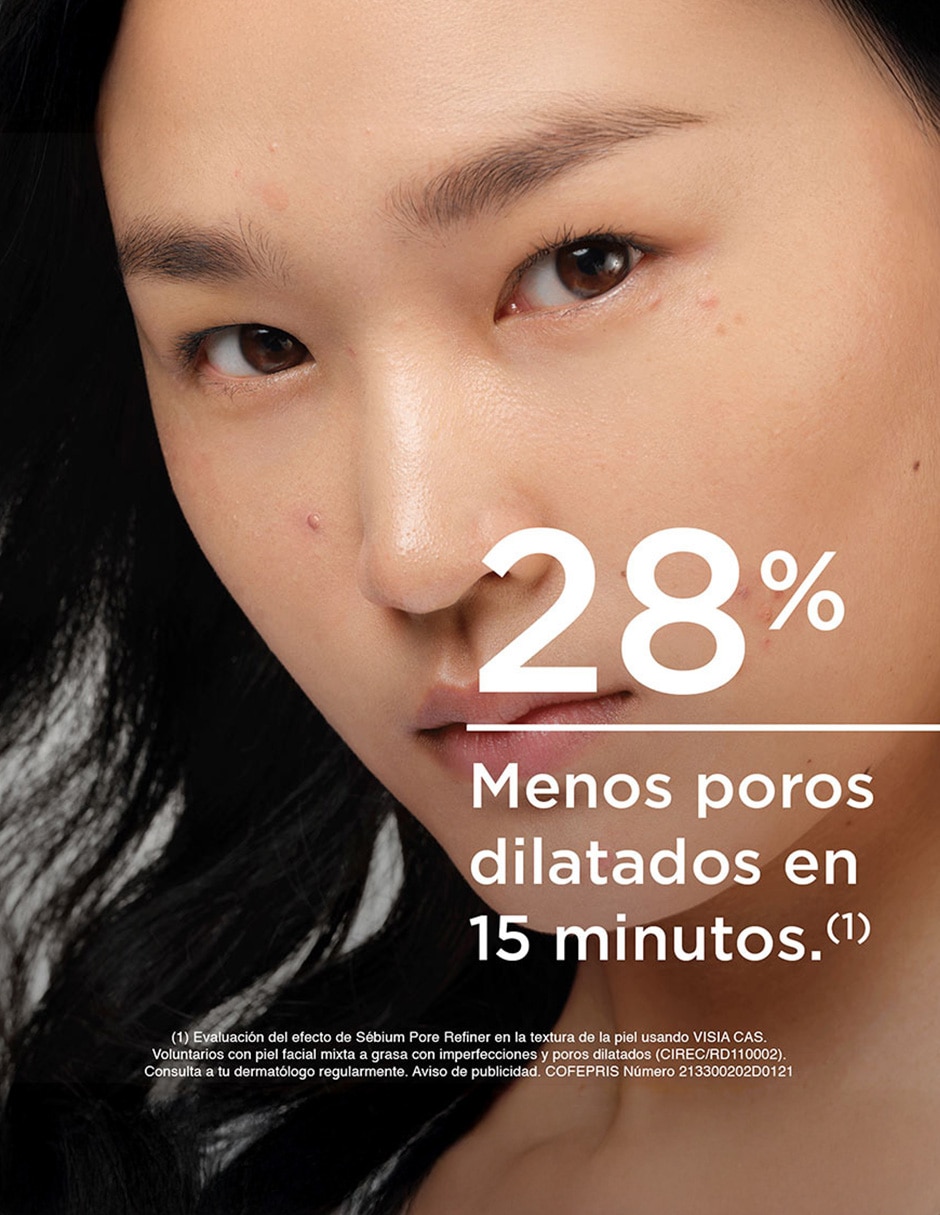 Crema facial recomendada para acné de día y noche Sébium Pore Refiner para piel mixta y grasa 6