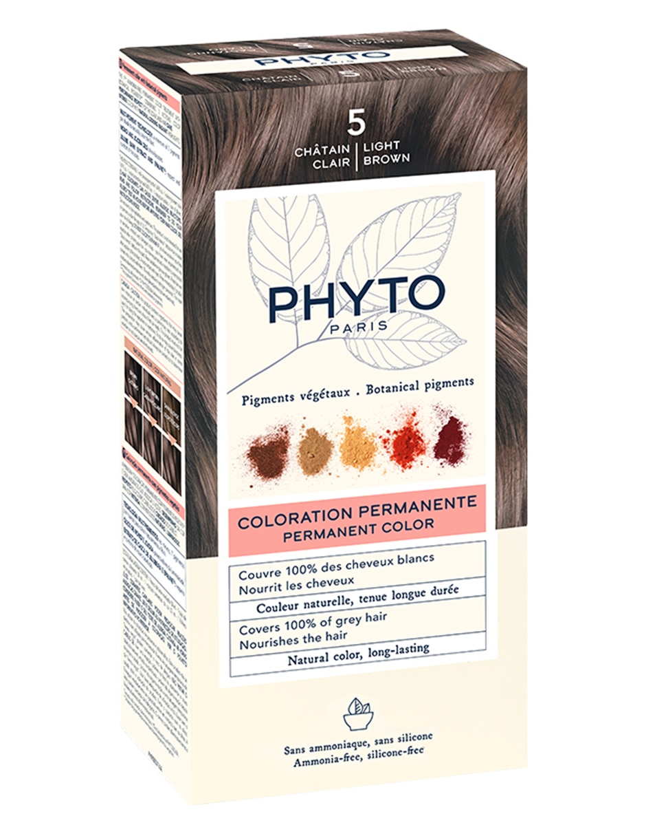 Tinte para cabello Coloration Permanente Botanical Pigments tono 5 Castaño claro 4
