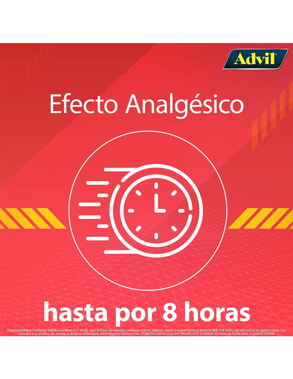 Cápsulas para dolor de cabeza y migraña Advil 5