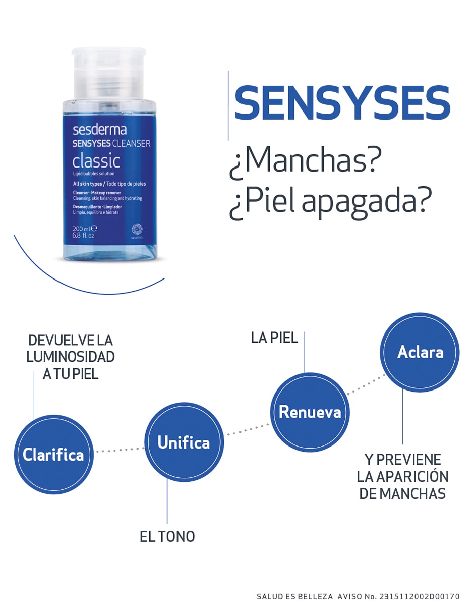 Desmaquillante Sensyses 2