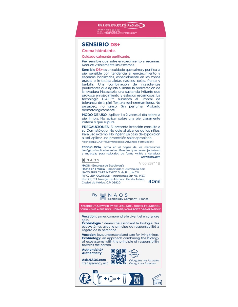 Crema facial recomendada para calmar la piel Sensibio para piel sensible 11