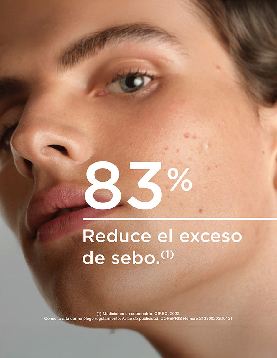 Limpiador facial sébium gel moussant Bioderma para purificar 3